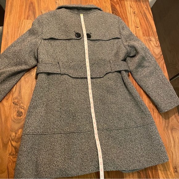 NWOT Heathered Grey Worthington Trench Coat | Classic Silhouette - Picture 15 of 15